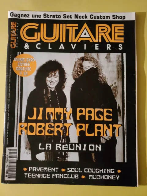 Guitare et Claviers N°164 Année 1995 Jimmy Page Robert Plant