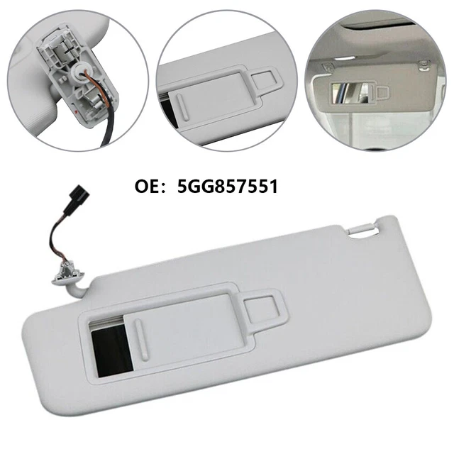 LEFT SUN VISOR With Makeup Mirror For VW Golf MK7 T Cross Passat