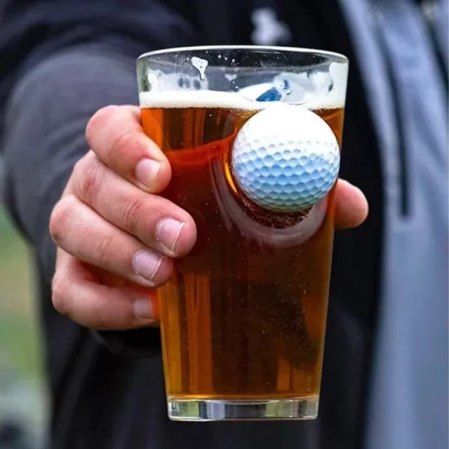 Golf Ball Pint Glass Cup Embedded Creative Commemorative Wine Glass Golf Beer