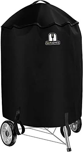 Grill Cover for Weber Charcoal Kettle, 22 Inch BBQ Grill Cover, Heavy Duty Wa...
