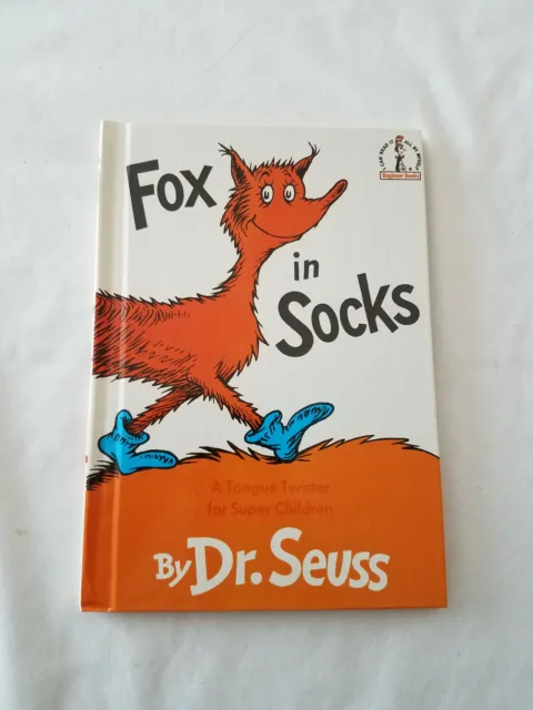 Fox In Socks By Dr. Seuss 1965 Grolier Book Club Edition Hardcover