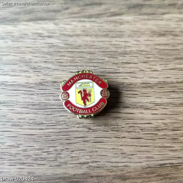 Vintage Manchester United Football Club Enamel Pin Badge