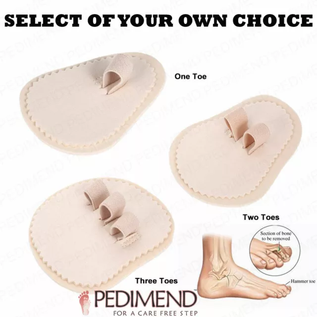PEDIMEND raddrizzatore punta a martello per dita sovrapposte con cuscinetti metatarsali - UK