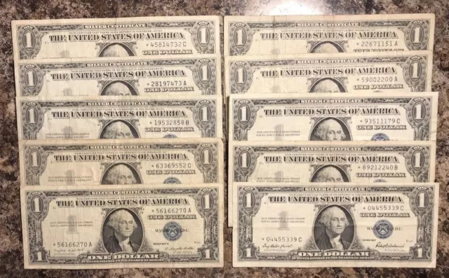 STAR NOTE! This is for One 1957 Silver Certificate STAR NOTE VG / FINE FREE P/H