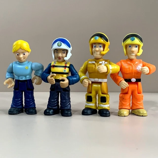4PCS FIREMAN SAM Double Set Team Junior Rose Penny Sam Tom Action ...