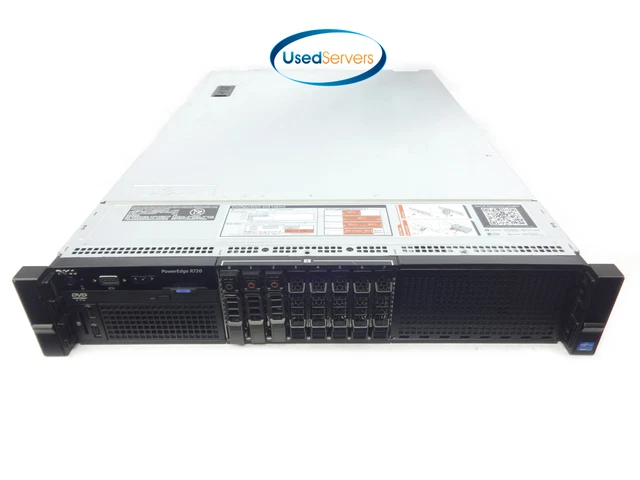 Dell Poweredge R720•2x E5-2660 2.2GHZ=16Core•64GB•3x800GB SSD SAS•H710