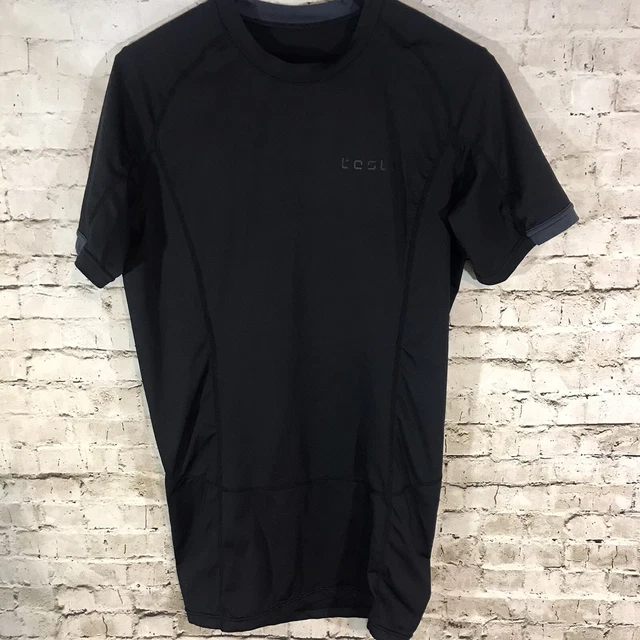 TESLA Men’s XS Small Black Short Sleeve Pullover Shirt