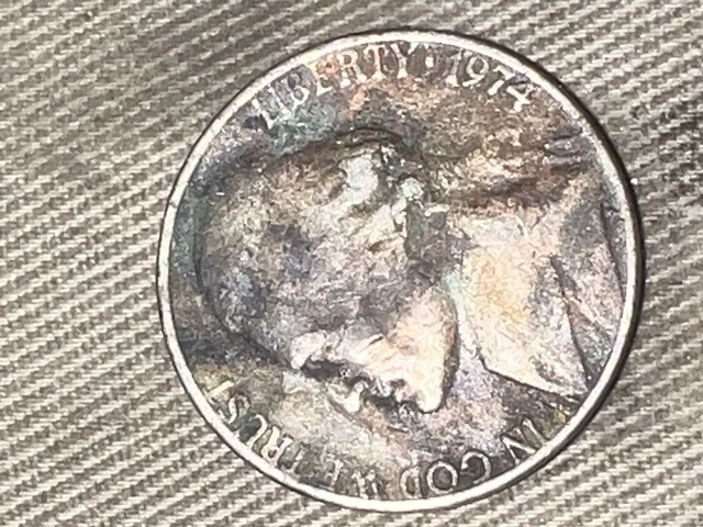 5 Cents US Mint error coin! Struck thru  Copper die, full brockage!