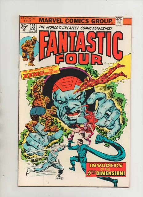 Fantastic Four #158 - Quicksilver Medusa Xemu - (Grade 9.2) 1975