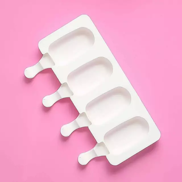 Silicone Ice Cream Mould Popsicle Lolly Frozen Dessert Maker Cakesicles Tray 4