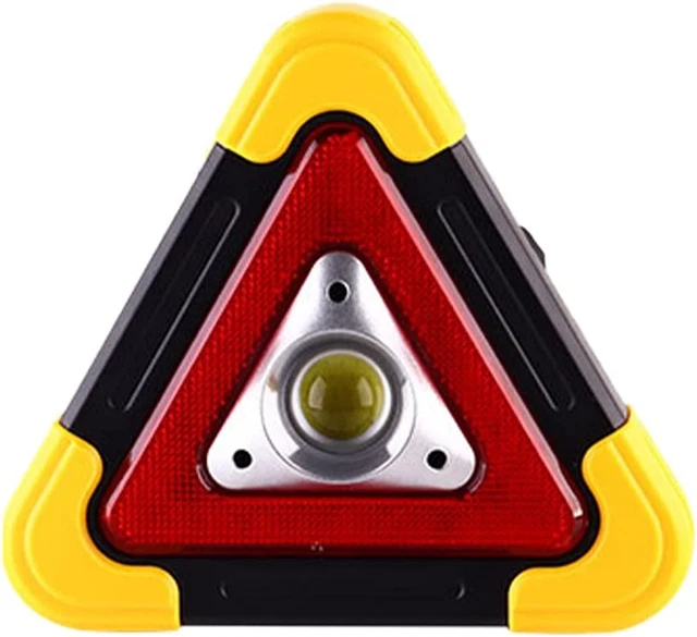 Triangolo di avvertimento per auto, luce di guasto, luce di avvertimento auto, luce stradale auto,