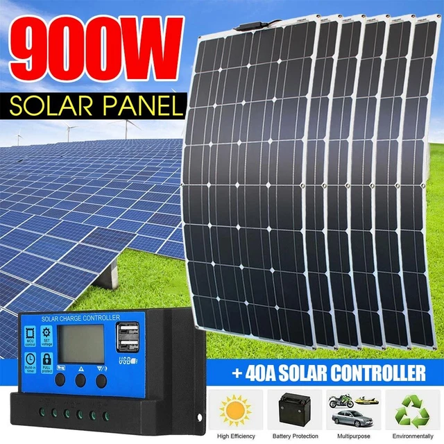 Solar Panel 300W 18V Power 150W 300W 600W 12v Battery Solar Charger Car Boat RV