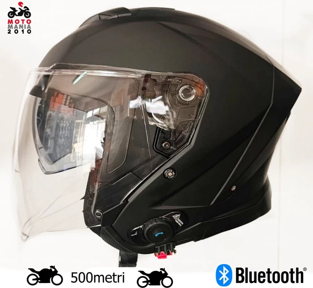 bianco wireless bluetooth bike helmet T-28 Gloss White down sun visor and integrated BLINC Bluetooth audio BILT Techno 3.0 Bluetooth Helmet