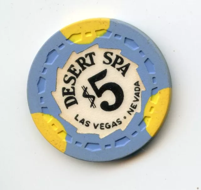 5.00 Chip from the Desert Spa Casino Las Vegas Nevada Small Crown