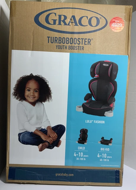 NEW Highback TurboBooster Kids Toddler Car Seat with Washable Cover, Lulu