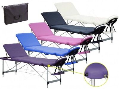 Table de massage 3 zones PORTABLES en Aluminium lit esthetique pliante reiki+SAC