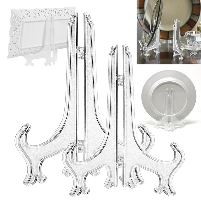 5X Set Display Regale Faltbar Ablage Halterung Mehrzweck Ornament Handwerk Klar