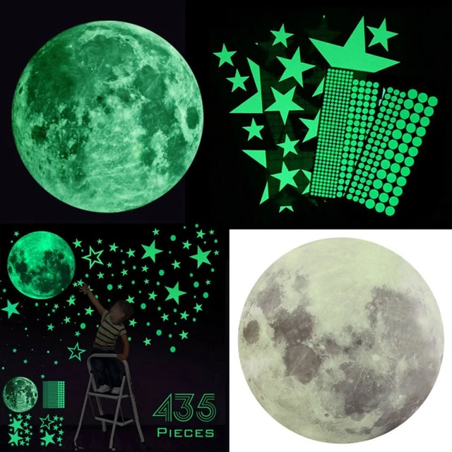 Autocollant Mural Demi-planète Terre, Espace, Vinyle Amovible - Décal Prime Decals
