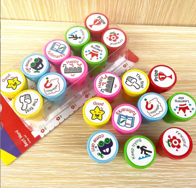 Personalised Teacher Stamps School Student Homework Comment Praise Stamper Gift