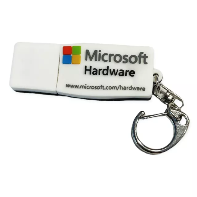 VINTAGE MICROSOFT KEYBOARD USB 1 GB Flash Thumb Drive KEY CHAIN FOB HARDWARE NOS