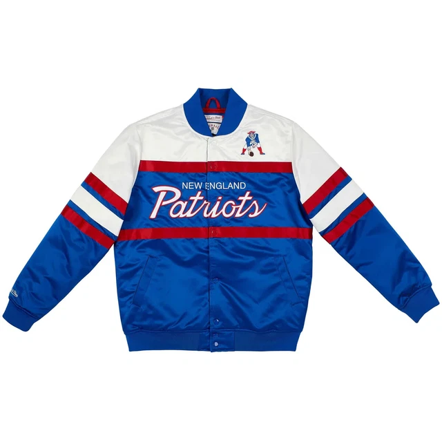 Mitchell & Ness Special Script Heavyweight Satin Jacket New England Patriots