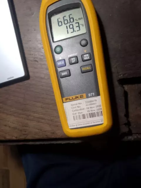 Fluke 971 Temperature Humidity Meter Tester