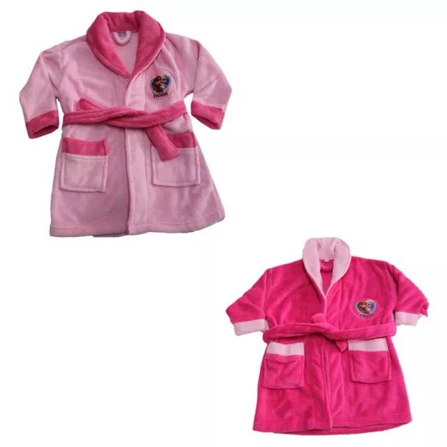 Vestaglia Coral Bambina FROZEN Pile FUXIA ROSA Originale Giacca da Camera NEW