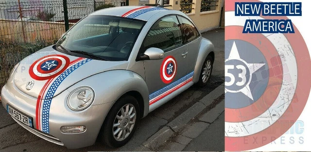 Herbie 53 New Beetle Racing Le Mans Sticker Kit Deco Choupette 53 Gulf
