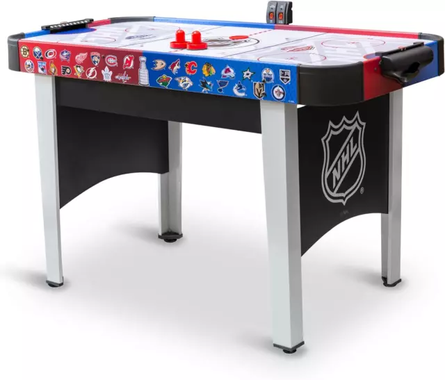 48" Mid-Size NHL Rush Indoor Hover Hockey Game Table; Easy Setup, Air-Powered