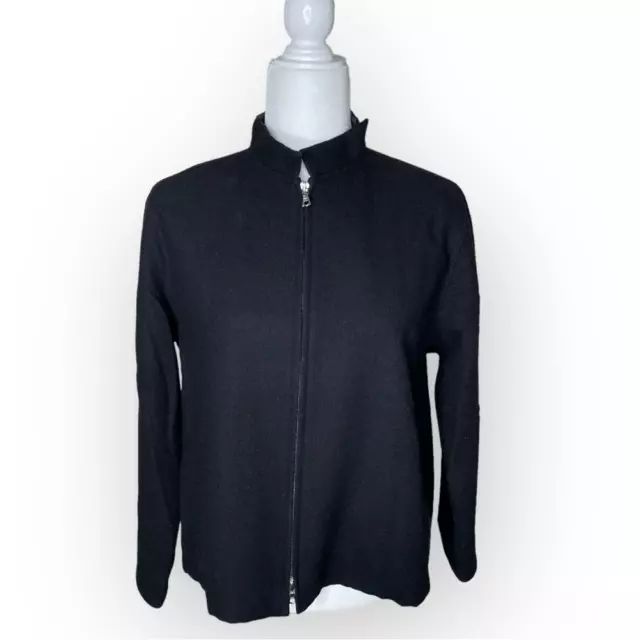 AW00 Y’s Yohji Yamamoto Black Wool Nylon Work Jacket