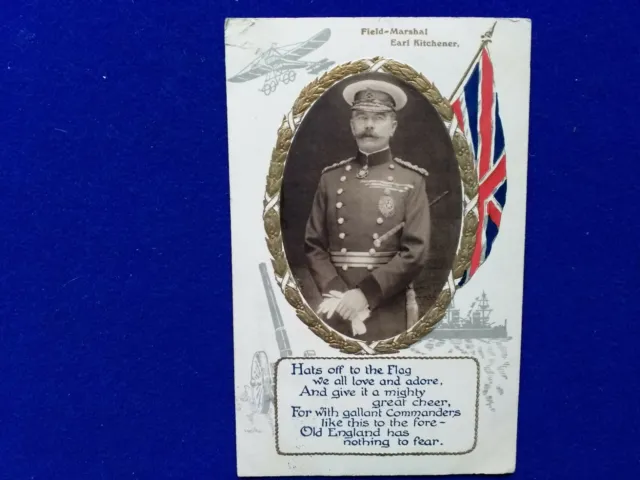 1 st World War, Original real photo Postcard, 1914, Patriotic, Kitchener.