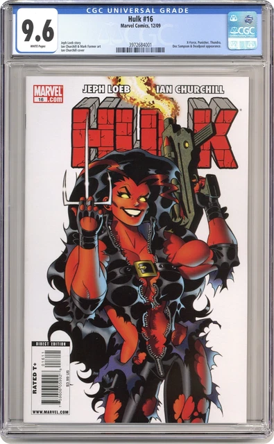 Hulk #16A Churchill CGC 9.6 2009 3972684001 1st full app Red She-Hulk