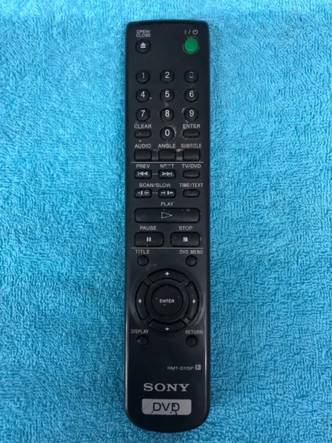 Sony Dvd Remote Control Rmt-D115P In Black Working Order!