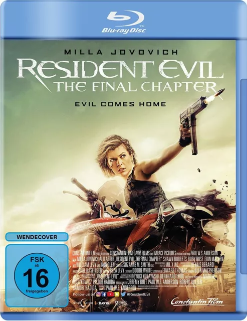 RESIDENT EVIL: THE FINAL CHAPTER (Milla Jovovich) Blu-ray Disc NEU+OVP