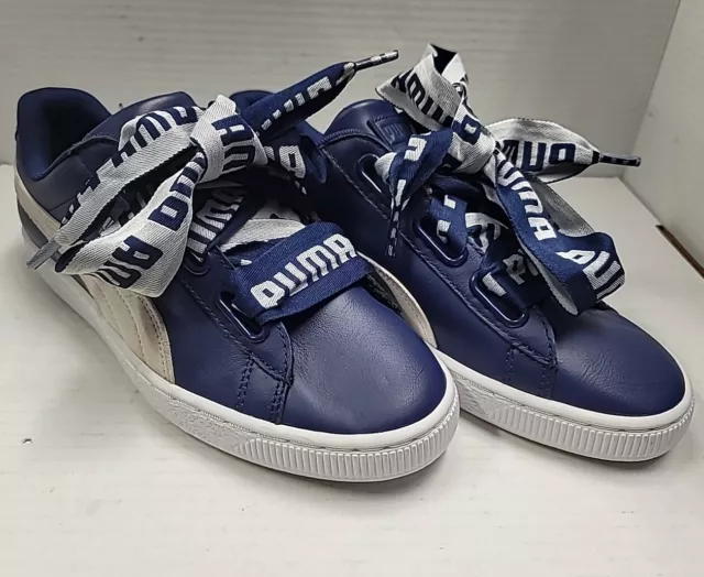 PUMA Basket Heart DE Blue Depths Size 9