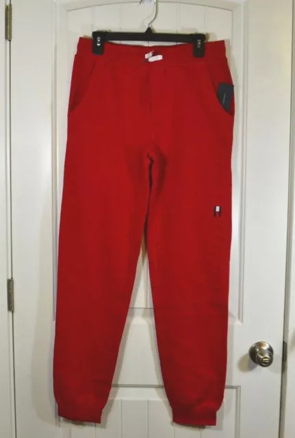 Nwt Youth Kids Boys Tommy Hilfiger Sweatpants Red Planet Jogger Sz Xl