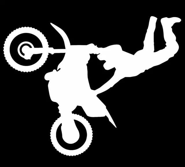 Super Motocross Stunt Dirt Bike Vinyl Decal Sticker Car Truck Window