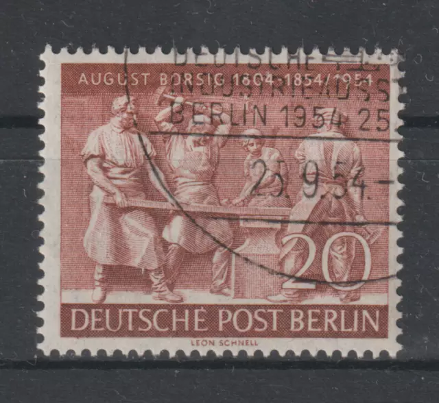 Berlin Mi. - Nr. 125  Sonderstempel vom Ersttag ESST mit Gummi