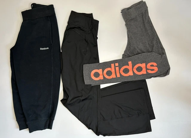 Bundle 0f 3 x Women Sport Trousers Leggings Adidas, Puma, Reebok S 8-10