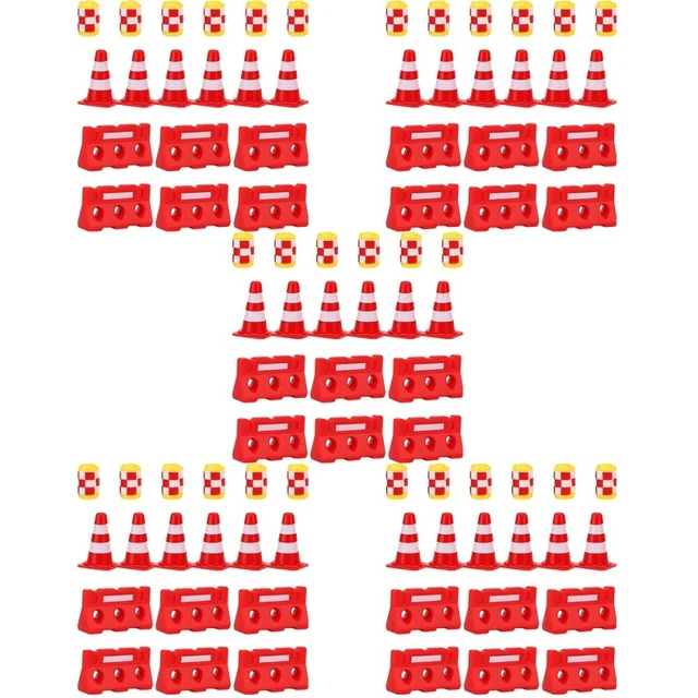 5 COUNT PLASTIQUE Jouet De Barricade Panneau Signalisation Enfant Trafic EUR 23,73 - PicClick FR