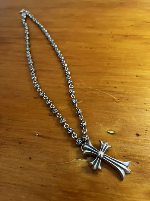 Chrome Hearts Vintage Cross 925 Silver  Chain excellent Condition (send offers!)