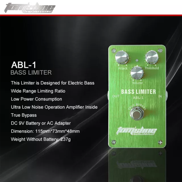 Aroma ABL-1 Compressor Guitar Effect Pedal Limiter True Bypass Aluminum Ally NEW