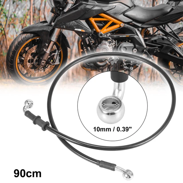 Tubo olio frizione freno moto universale 90 cm 35,43" tubo idraulico nero