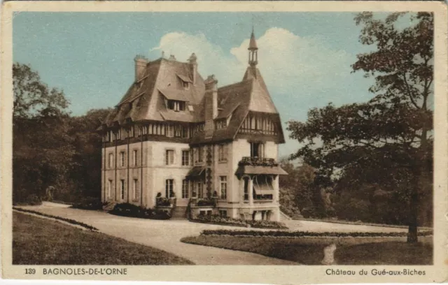 CPA BAGNOLES-de-l'ORNE Chateau du Gué-aux-Biches (150993)