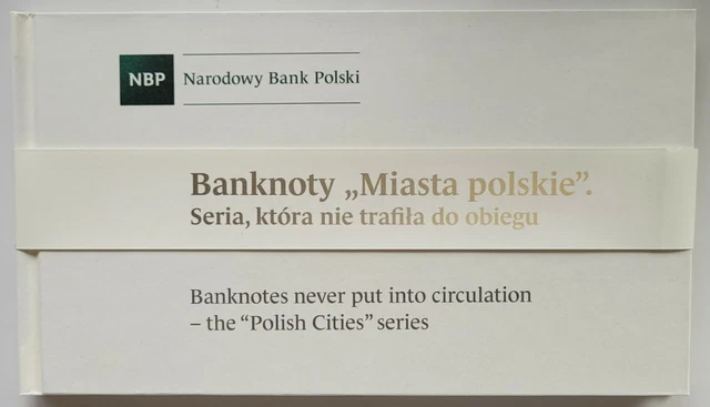 POLEN Set 9 Banknoten 1990 UNC Gedenkstadt Polen in schönem Album SELTEN 2