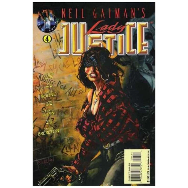 Neil Gaiman's Lady Justice (1995 series) #4 in NM minus cond. Tekno comics [j|
