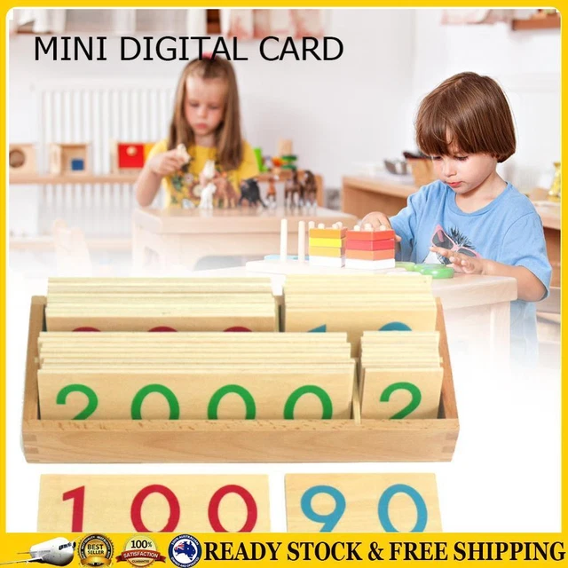 KIDS PRESCHOOL KINDERGARTEN Digital Card Safety Mini Learning Card Math ...
