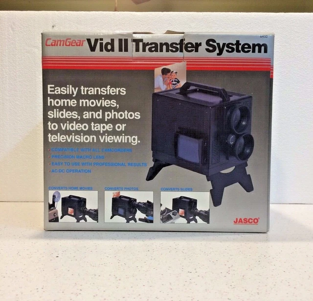 CamGear VID II Video Transfer System FILM/PICTURE/SLIDES  by JASCO 8450 11/22