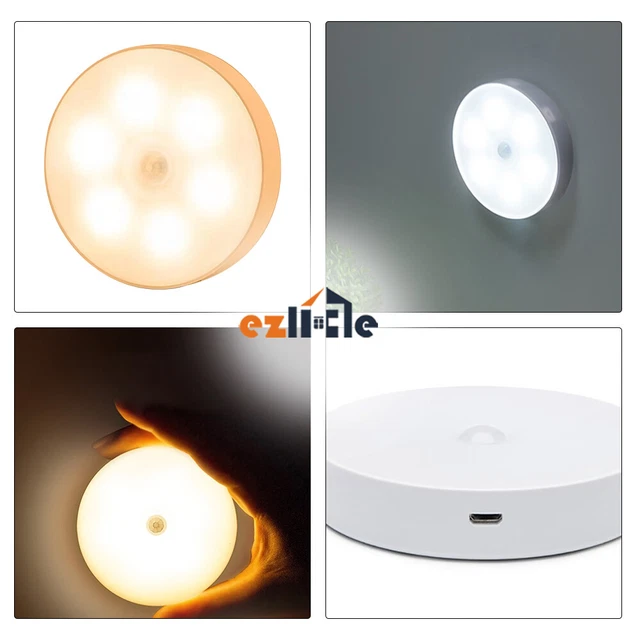 1/3x Motion Sensor Light USB Lamp Night Induction Wall Mount LED Toilet Magnetic