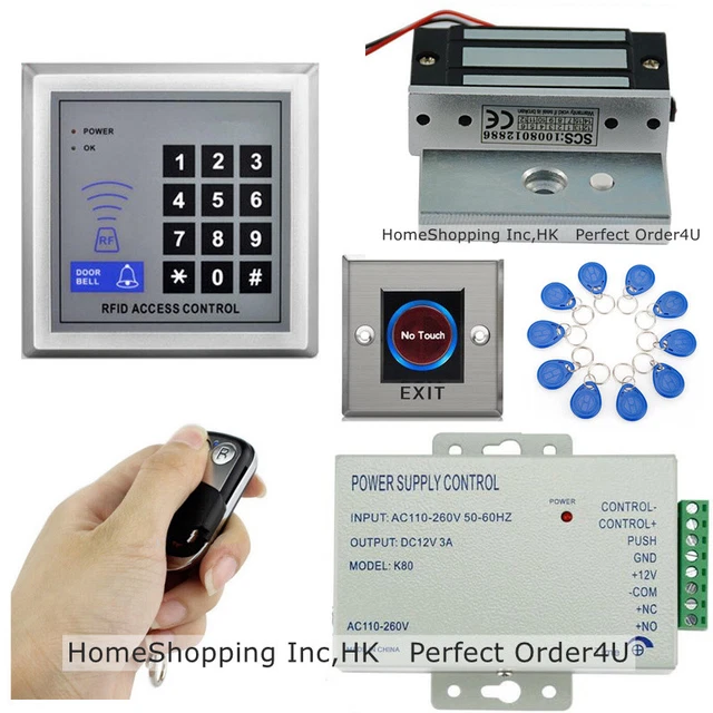 125KHZ RFID CARD+PASSWORD Door Access Control+60KG Lock